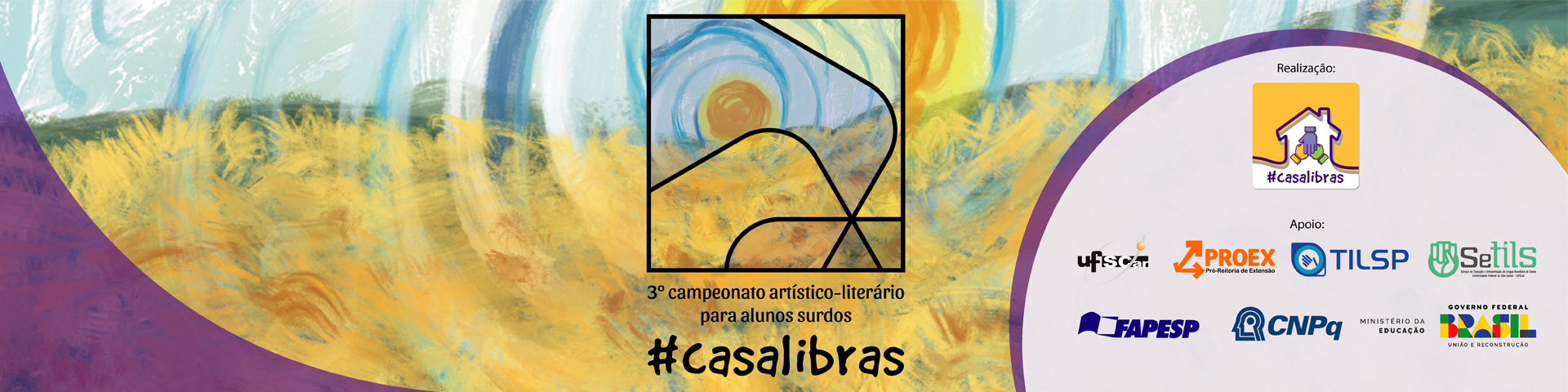 Banner do 3o. campeonato artístico-literário